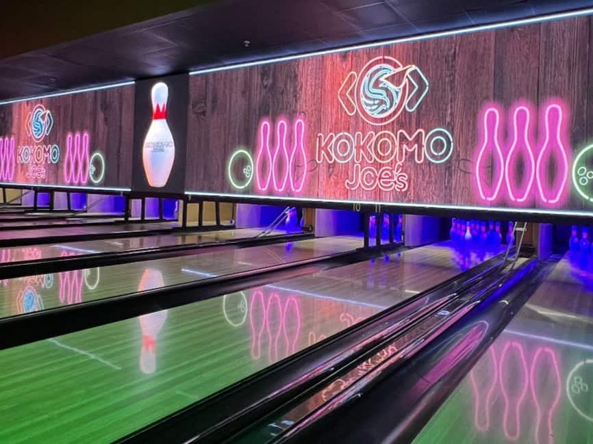 Family bowling at Kokomo Joe's