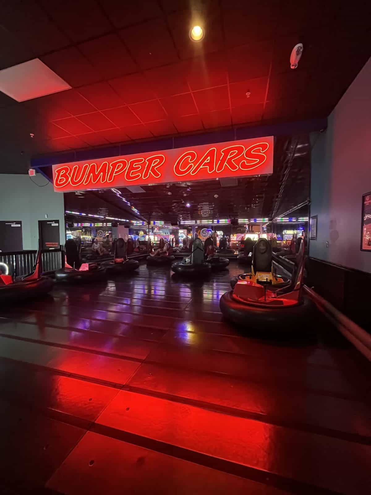 Bumper cars at Kokomo Joe's in St. Peters, MO