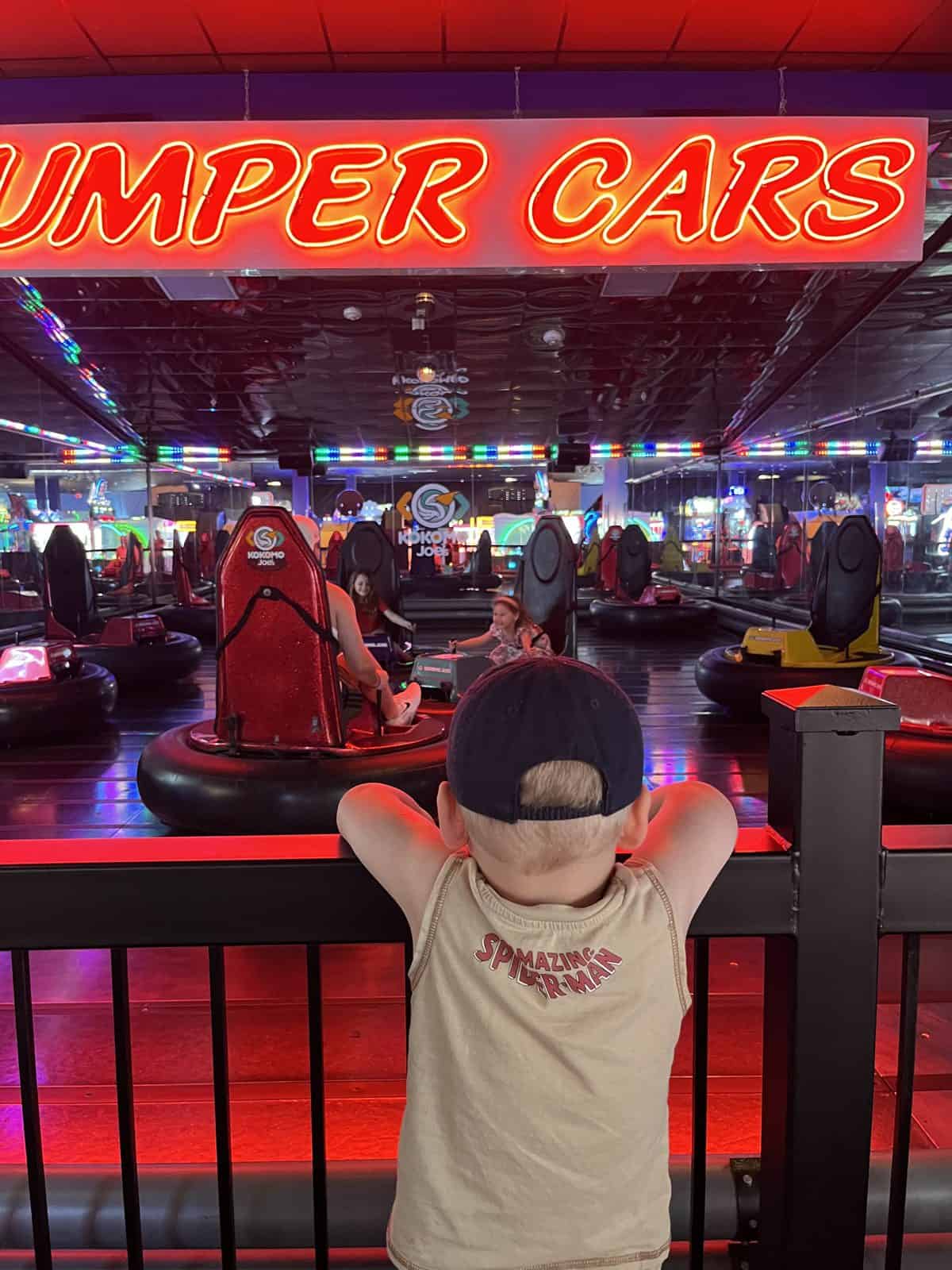Bumper cars at Kokomo Joe's in St. Peters, MO