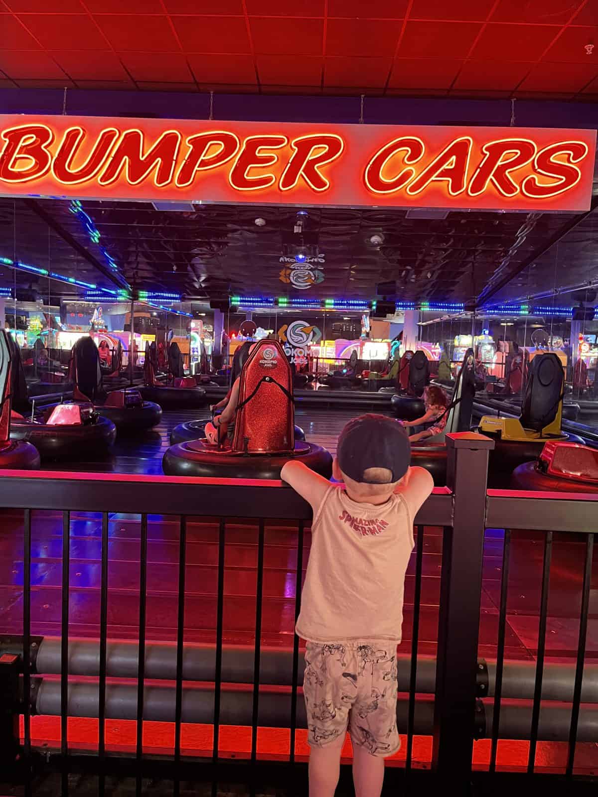 Bumper cars at Kokomo Joe's in St. Peters, MO
