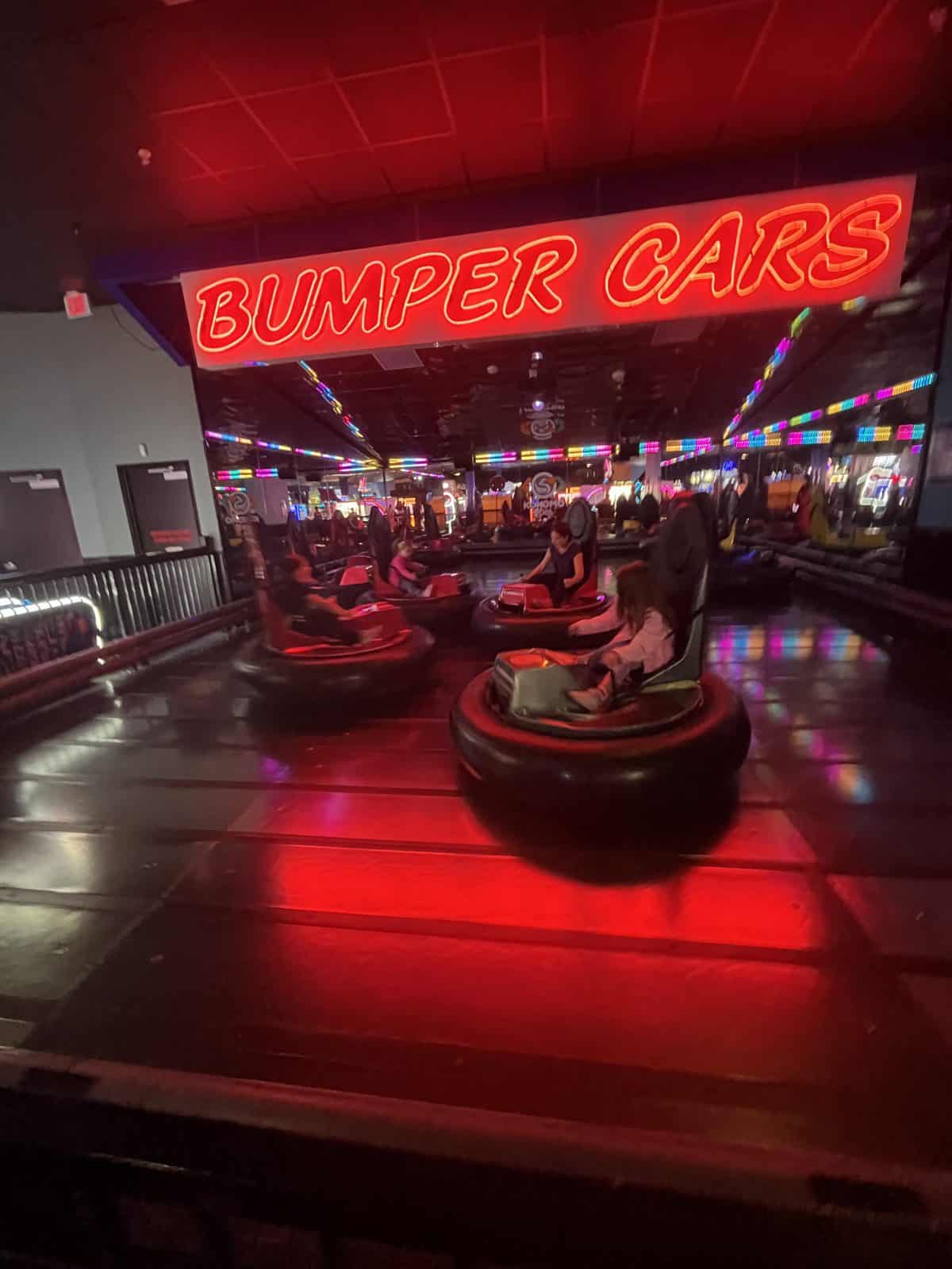 Bumper cars at Kokomo Joe's in St. Peters, MO