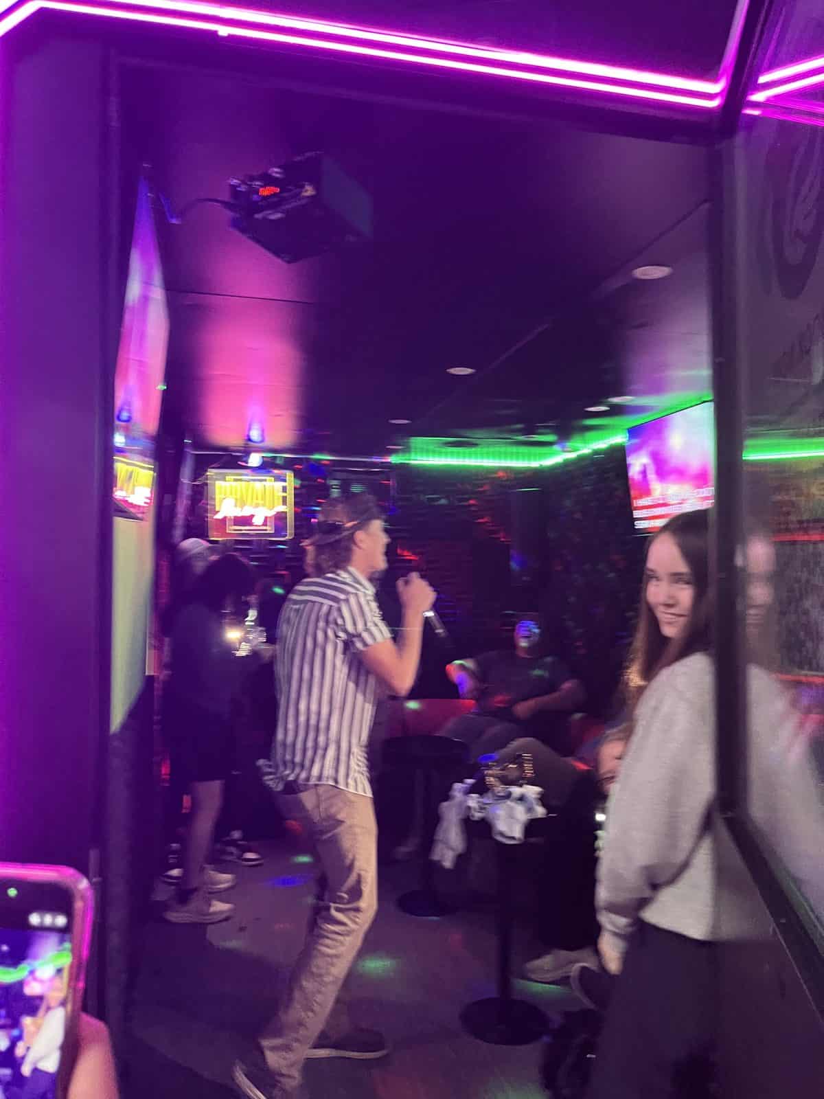 Two Microphones – private karaoke lounge at Kokomo Joe's in St. Peters, MO