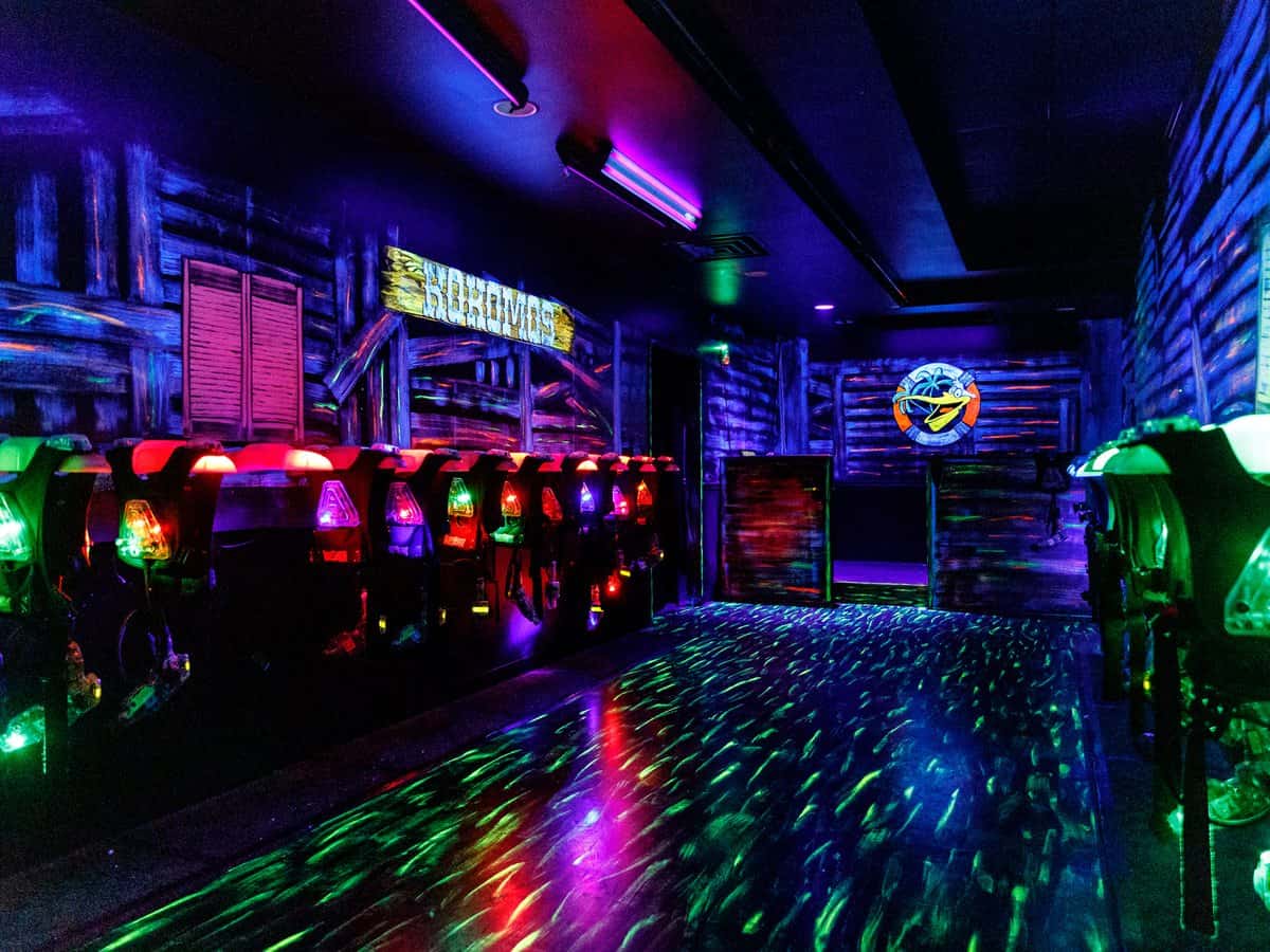 Laser tag arena at Kokomo Joe's