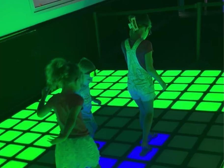 Fun for Everyone – Pixel interactive LED floor at Kokomo Joe's in St. Peters, MO